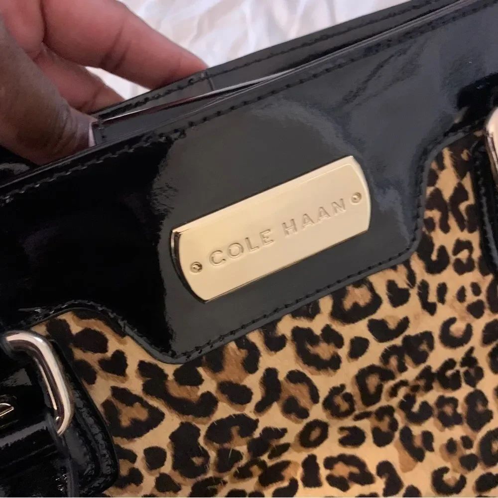 Cole Haan Leopard Print Purse and matching pumps
